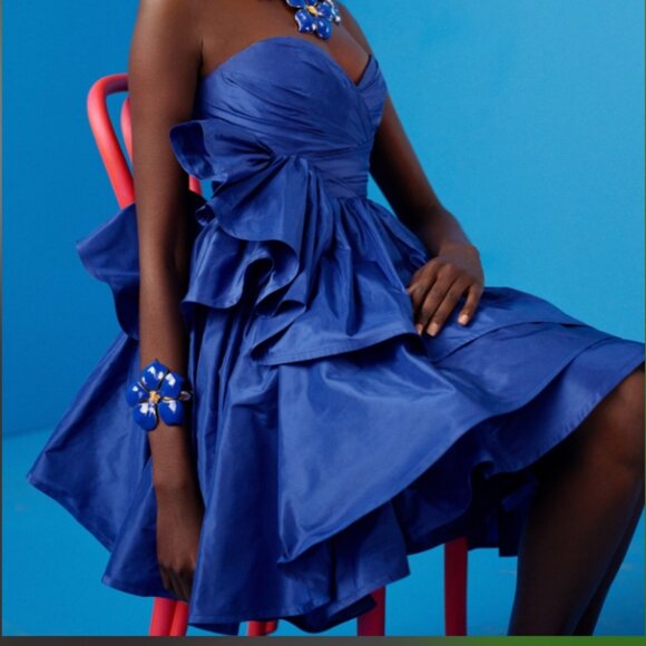 CAROLINA HERRERA Strapless tiered silk-taffeta dress, 2 - Picture 4 of 6